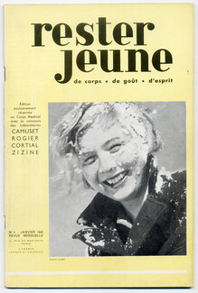 Rester Jeune 1934 Skiing, Véra Boréa, Bruyère, Schiaparelli, Raymond Bret-koch, 48 pages