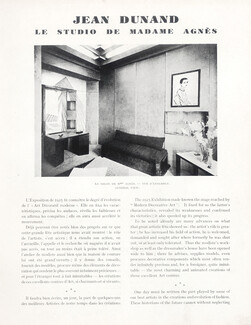 Jean Dunand - Le Studio de Madame Agnès, 1927 - Modern Decorative Art, Texte par Jean Guiffrey, 4 pages