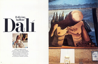 Il divino buffone Dalí, 1980 - Salvador Dali Photo Nino la Duca, 4 pages