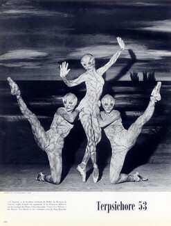 Terpsichore 53 1953 Ballets du Marquis de Cuevas, Rina Rosselli, Princesse Bibesco, Rosella Hightower, Wladimir Skouratoff, Georges Zoritch, Photo Lido