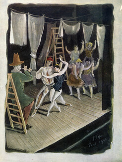 Roland Petit 1947 "Le Bal des Blanchisseuses", Stanislas Lepri, 4 pages
