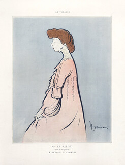 Leonetto Cappiello 1903 Mme Le Bargy, Caricature "Le Détour"