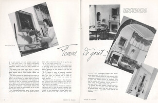 Femme de goût et décoratrice de vitrines, 1943 - Annie Beaumel Hermès, Photos Pierre Jahan, Texte par Marina Paul-Bousquet, 4 pages