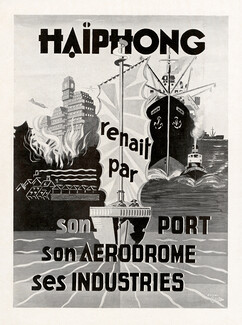 Haiphong 1949 Viet Nam, Indochine