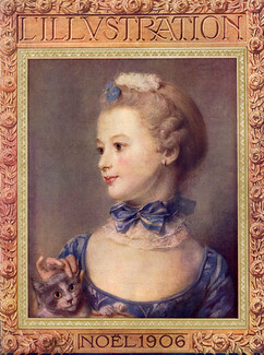 J. B. Perronneau 1906 Portrait de jeune fille, L'Illustration Cover
