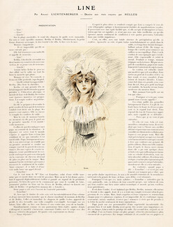 Line, 1904 - Paul-César Helleu 3 illustrations, Texte par André Lichtenberger, 12 pages