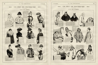 Un Peu de Fourrure, Femmes & Hommes 1891 Fur clothing, Henry Gerbault