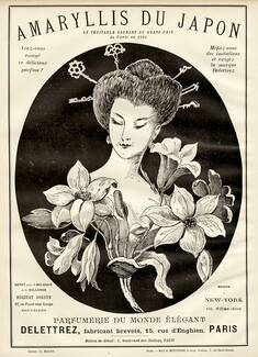 Delettrez, Parfumerie du Monde Elégant 1891 Amaryllis du Japon, Japanese