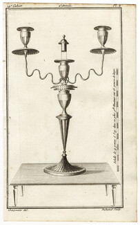 Magasin des Modes Nouvelles Françoises et Angloises 1787 Candelabra Flambeau Chinois