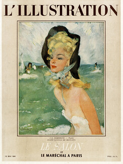 Jean-Gabriel Domergue 1944 Prairie, L'Illustration cover