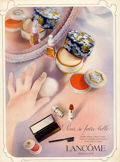 Lancôme (Cosmetics) 1941 Maquillage, Poudre, Rouge, Vernis