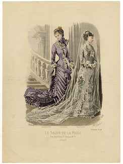 Le Salon de la Mode 1880 N°454 5ème année Pl.19