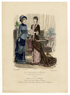 Le Salon de la Mode 1881 N°490 6ème année Pl.3