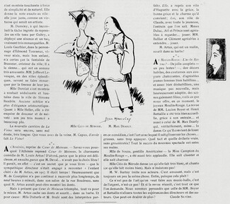 Cléo de Mérode 1908 Moulin Rouge "L'as-tu Revue ?" Yves Marevéry, Caricature, Texte Claude Silvère