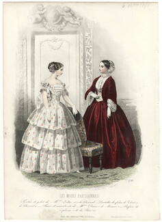Les Modes Parisiennes 1851 N°458 Compte-Calix