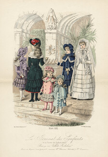 Le Journal des Enfants - Mars 1883 Children Costumes, Communion Dress