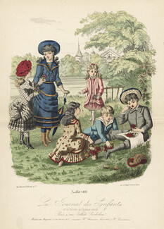 Le Journal des Enfants - Juillet 1883 Children Costumes