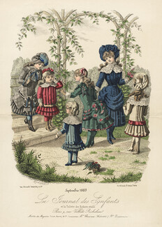 Le Journal des Enfants - Septembre 1883 Children Costumes, Huard-Alice Dupin