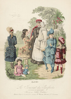 Le Journal des Enfants - Avril 1884 Children Costumes, Huard-Alice Dupin