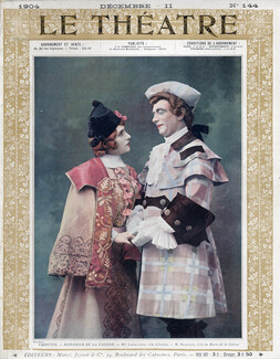 Eve Lavallière 1904 as Inesita, Théâtre des Variétés, "Monsieur de la Palisse" & Albert Brasseur
