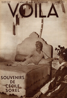 Souvenirs de Cécile Sorel, 1933 - Interview, Texte par Maggie Guiral, 3 pages