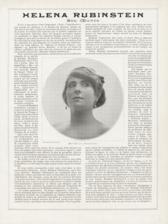 Helena Rubinstein 1912 Career...Portrait