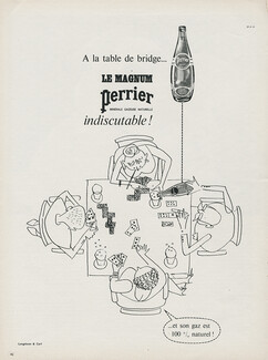 Perrier (Drinks) 1962 A la table de bridge, Playing Cards