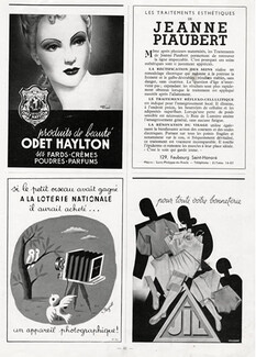 Raymond Peynet 1943 Loterie Nationale, Jil André Gillier, Jeanne Piaubert