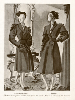 Hermes & Germaine Lecomte 1946 Astrakan Fur, André Delfau