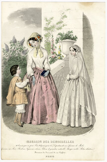Magasin des Demoiselles 25 Avril 1850, Anaïs Toudouze, Toilettes de promenade, de communiante, de petit garçon