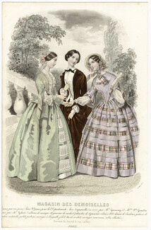 Magasin des Demoiselles 25 Mai 1852, Anaïs Toudouze, Toilette de dame, Costume d'amazone, Toilette de jeune fille
