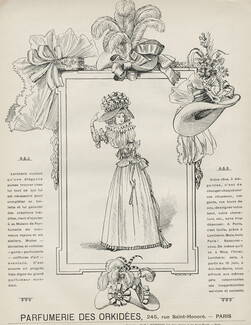 Lenthéric (Perfumes & Fashion Hats) 1896 Orkidées