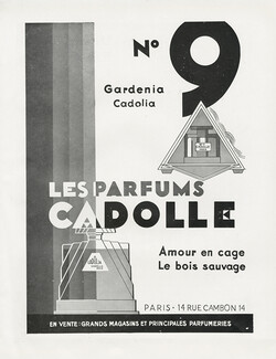 Cadolle (Perfumes) 1930 Cadolia, N°9 Art Deco
