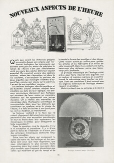 Nouveaux aspects de l'heure, 1934 - Léon Hatot (Watches) ATO clock, 4 pages