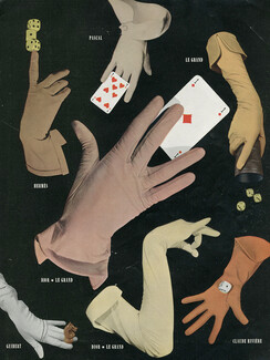 Hermès, Guibert Frères, Dior-Le Grand, Claude Riviere, Pascal 1950 Gloves