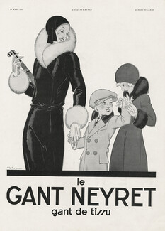 Neyret (Gloves) 1931 Le Gant de tissu, Children, René Vincent