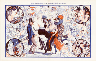 Georges Pavis 1922 Folie Carnavalesque, La Mi-Carême, Au temps de Gavarni, Le Carnaval Dada...