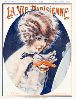 Maurice Millière 1922 Impertinence de Mi-Carême, Carnival Mask, La Vie Parisienne Cover