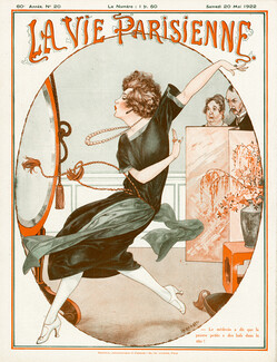 Hérouard 1922 Woman Dancing Alone, La Vie Parisienne cover