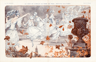 Hérouard 1922 Le Coin d'Amour au Fond du Parc, Autumn