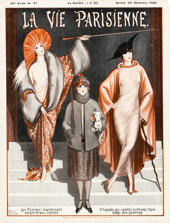 Armand Vallée 1922 Les Femmes Portent des Cannes... La Vie Parisienne Cover