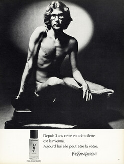Yves Saint-Laurent 1971 Pour Homme, Photo Helmut Newton