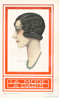 La Mode à Paris (Hairstyle) 1930 Claude, Portrait, Combs