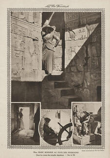 Mrs Marc Bonnier 1914 "Au pays des Pharaons" Ruines des Temples Egyptiens