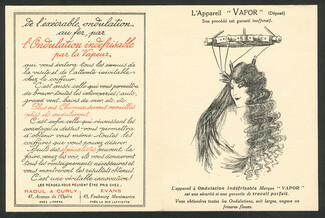 Raoul & Curly (Hairstyle) 1910s "Vapor" Carte d'invitation