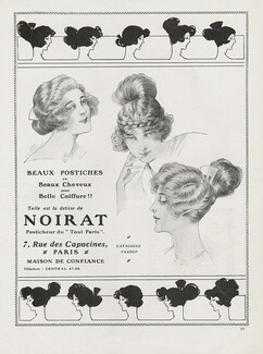 Noirat (Hairstyle) 1921 Combs, Hairpieces