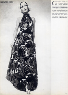Yves Saint-Laurent (Couture) 1968 Abraham, Photo J.L Guégan, Evening Gown