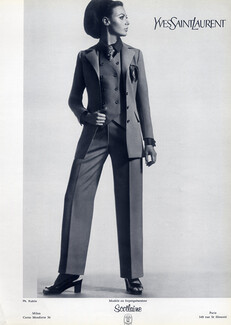 Yves Saint-Laurent (Couture) 1967 Photo Kublin