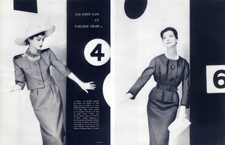 Pierre Cardin & Pierre Balmain 1959 Suit, Photo Guy Bourdin, Montex (Fabric)