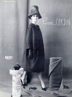 Pierre Cardin (Couture) 1960 Coat, Photo Roland de Vassal, Raimon
